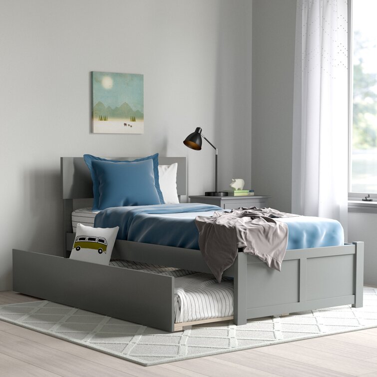 Mack & milo algrenon twin platform bed with outlet trundle bed frame